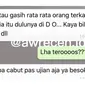 Chat Kocak ke Teman Sekelas Ini Sukses Bikin Mikir Keras (sumber:Instagram/awreceh.id)