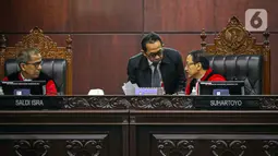Suhartoyo mengatakan putusan ini diputuskan oleh delapan hakim konstitusi. (Liputan6.com/Faizal Fanani)