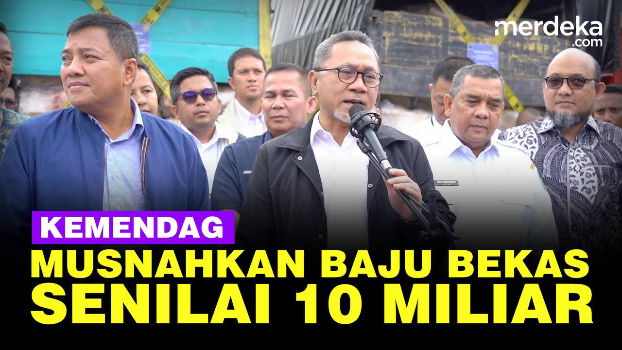 VIDEO: Kemendag Bakar Baju Hingga Tas Bekas Impor Senilai Rp 10 M