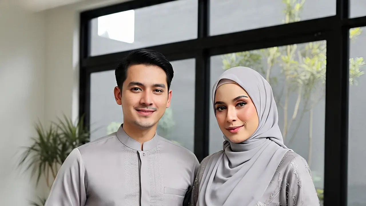 Ilustrasi Baju Couple Suami Istri 2 (Created by AI)