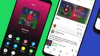 Kehadiran fitur miniplayer Spotify yang kini bisa diakses langsung dari aplikasi Facebook. (Foto: Spotify)