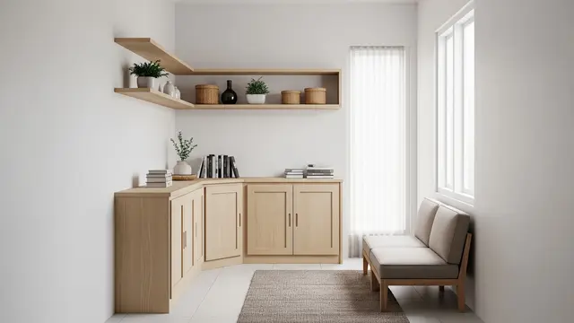 Built-in Cabinet Model Sudut