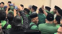 Muktamar X Partai Persatuan Pembangunan Pembangunan (PPP) diwarnai baku hantam. (Foto: Liputan6.com/Radityo Priyasmoro).