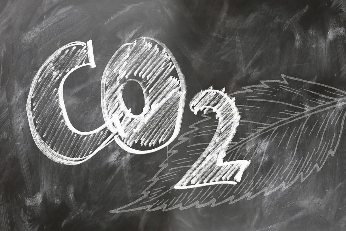 Ilustrasi Karbon Dioksida (CO2).