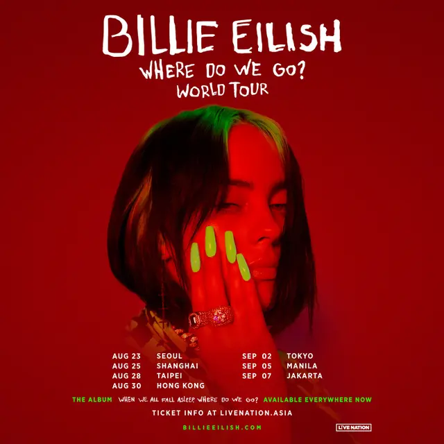 Konser Billie Eilish (Twitter/ billieeilish)