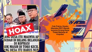 Cek Fakta: Hoaks Mendes PDT Marah karena Orang Desa Belanja di Toko Kecil Ketimbang Kopdes