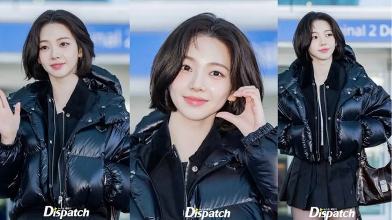 Karina aespa tampil dengan gaya rambut baru. (credit:instagram.com/koreadispatch)