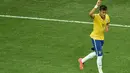 Bintang muda Brasil, Neymar, dinobatkan sebagai "Man of The Match" laga pembuka Piala Dunia 2014 yang berlangsung di Corinthians Arena, Sao Paulo, (13/6/2014). (AFP PHOTO/Francois Xavier Marit)
