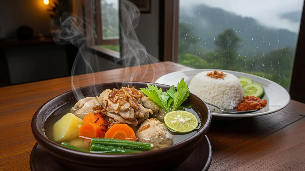 Resep Sop Kampung Sederhana untuk Cuaca Dingin/Gemini AI
