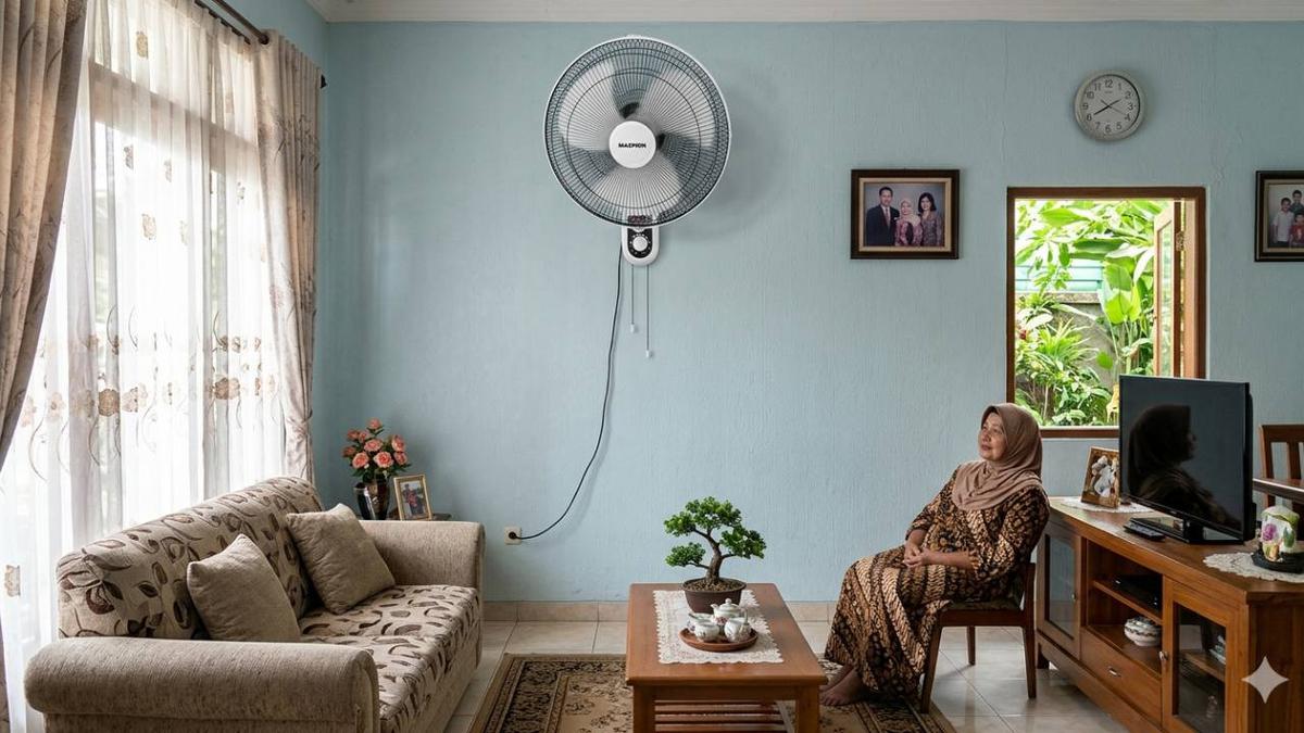 Rekomendasi Kipas Angin Dinding yang Bikin Ruangan Tetap Sejuk, Nyaman dan Hemat Energi