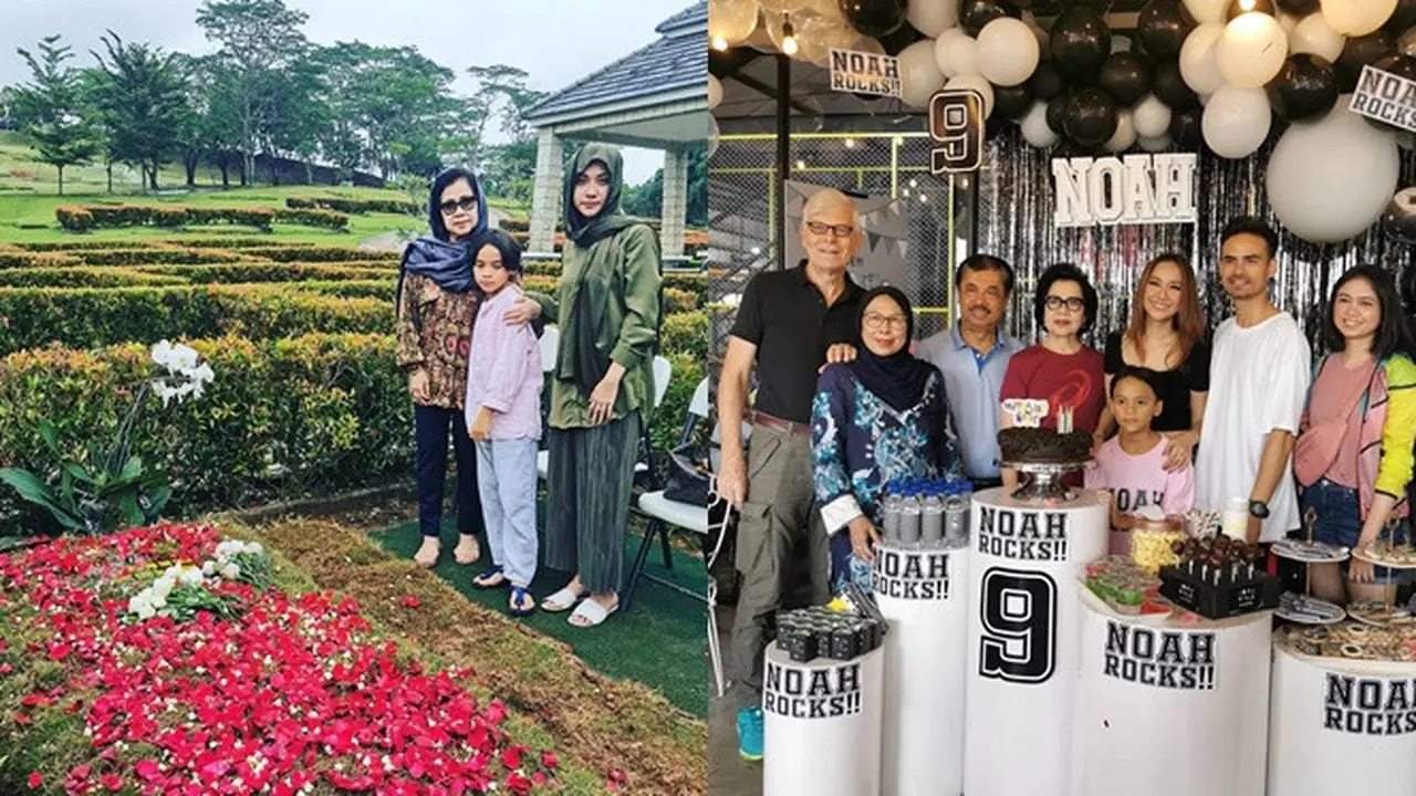 6 Momen Noah Sinclair Bareng Kakek Nenek, Selalu Diperhatikan