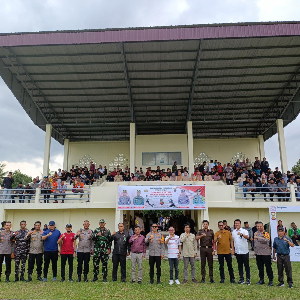 Polres Bengkalis Gelar Pertandingan Sepak Bola