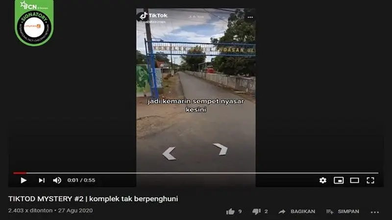 Gambar Tangkapan Layar Video yang Diklaim Komplek atau Perumahan Tak Berpenghuni di Banjarbaru