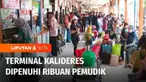 Jumlah pemudik yang berangkat dari Terminal Bus Kalideres, Jakarta Barat, tujuan Pulau Sumatera dan Jawa Timur meningkat hingga 30 persen sepanjang hari Jumat kemarin.