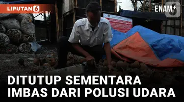 Tempat Pembuatan Arang Batok di Tutup Sementara Imbas dari Polusi Udara di Jakarta