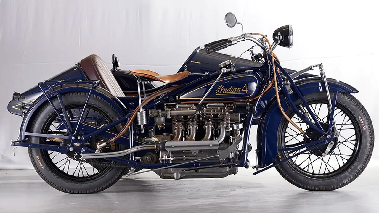 1930 Indian 1.265cc Model 402 Four-cylinder Combination