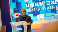 Direktur Utama BRI Sunarso saat Opening Ceremony UMKM EXPO(RT) BRILIANPRENEUR 2021.