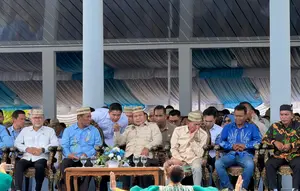 Prabowo Hadiri Puncak PENAS Petani dan Nelayan di Gorontalo