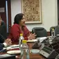 Secretary East India, Preeti Saran, saat bertemu dengan 19 awak media dari ASEAN di New Delhi (22/1/2018) (Liputan6.com/Citra Dewi)