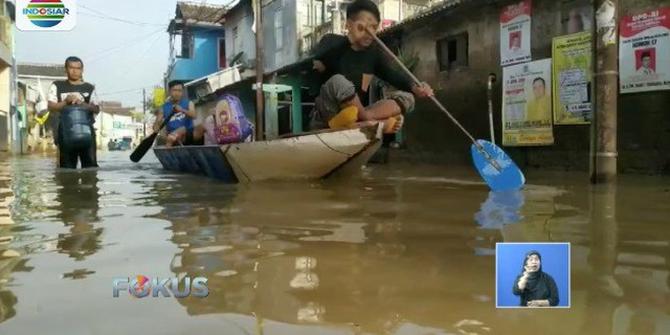 Meski Curah Hujan Turun, Banjir di Bandung Tak Kunjung Surut