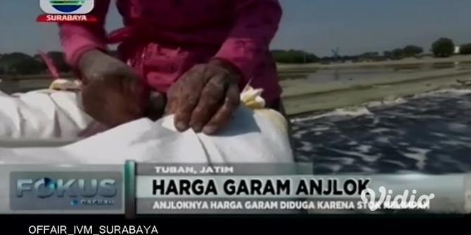 VIDEO: Harga Garam Anjlok Rp 200 per kg di Tuban, Petani Mengeluh