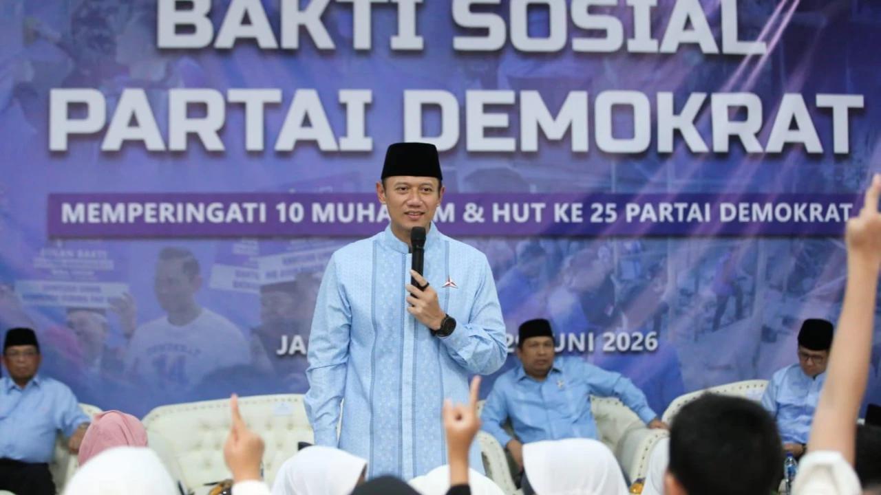 25 Tahun Partai Demokrat, AHY: Perhatian ke Anak Yatim dan Disabilitas Harus Diperkuat
