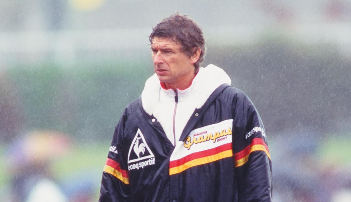 Cerita petualangan Wenger di Jepang terjadi pada 1995-1996 setelah ia dipecat AS Monaco dan memilih berlabuh ke Nagoya Grampus. (Dok J-League)