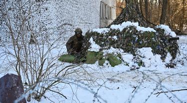 Latihan Perang Pasukan Ukraina di Kota Hantu Chernobyl