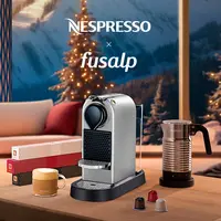 Poster kolaborasi Nespresso x Fusalp. (Foto: Dokumen/Nespresso)