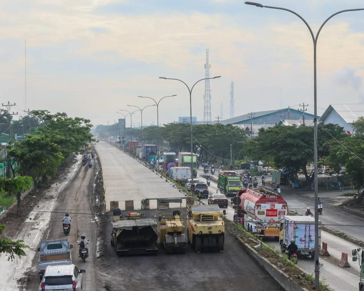 Perbaikan Jalur Pantura Jateng Dikebut