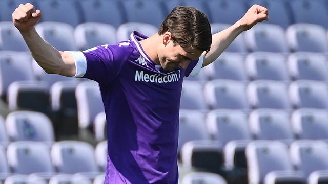 Penyerang Fiorentina, Dusan Vlahovic.