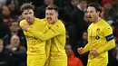Tertinggal satu gol, Bodo/Glimt mencoba mengendalikan permainan dan pada menit ke-19, Hakon Evjen berhasil menyamakan kedudukan. (Oli SCARFF/AFP)