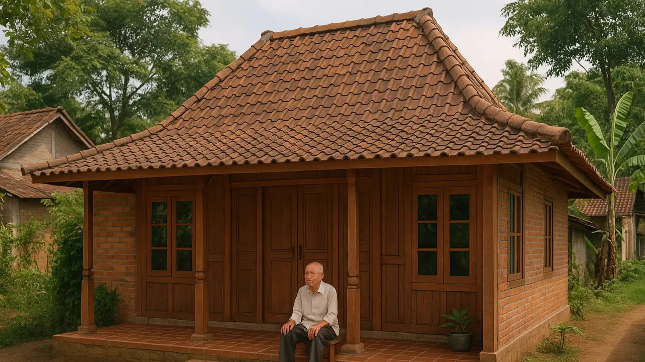 Rumah Sederhana 6x9 untuk Lansia di Kampung (Foto: ChatGPT)