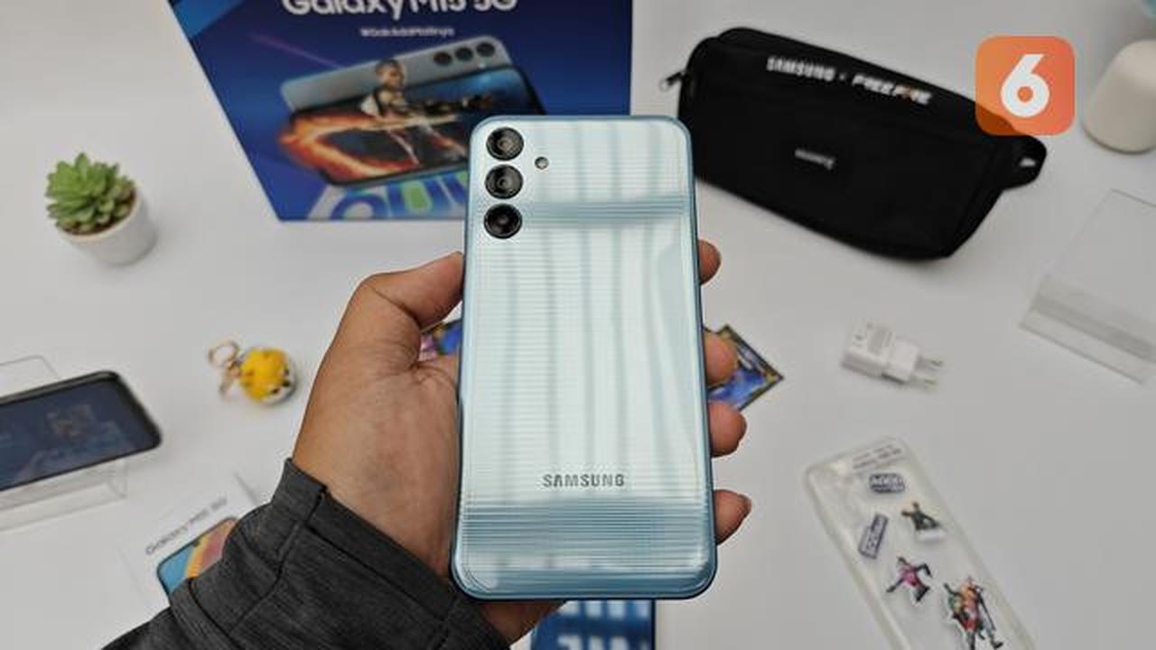 Samsung Galaxy M15 5G hadir dengan paket game bersama Free Fire. (Liputan6.com/Agustinus M. Damar)