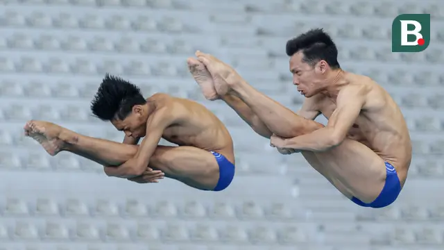 Foto: Penampilan Kompak Pasangan Andriyan dan Yudha dalam Lompat Indah IOAC 2025, Siap Beri Penampilan Terbaik di SEA Games