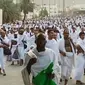 Jemaah haji usai melakukan salat Idul Adha di Arab Saudi. (www.kemenag.go.id)