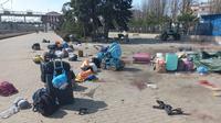Puluhan orang tewas usai stasiun kereta Ukraina diserang. Rusia membantah. Dok: Telegram Presiden Ukraina Volodymyr Zelensky via AP