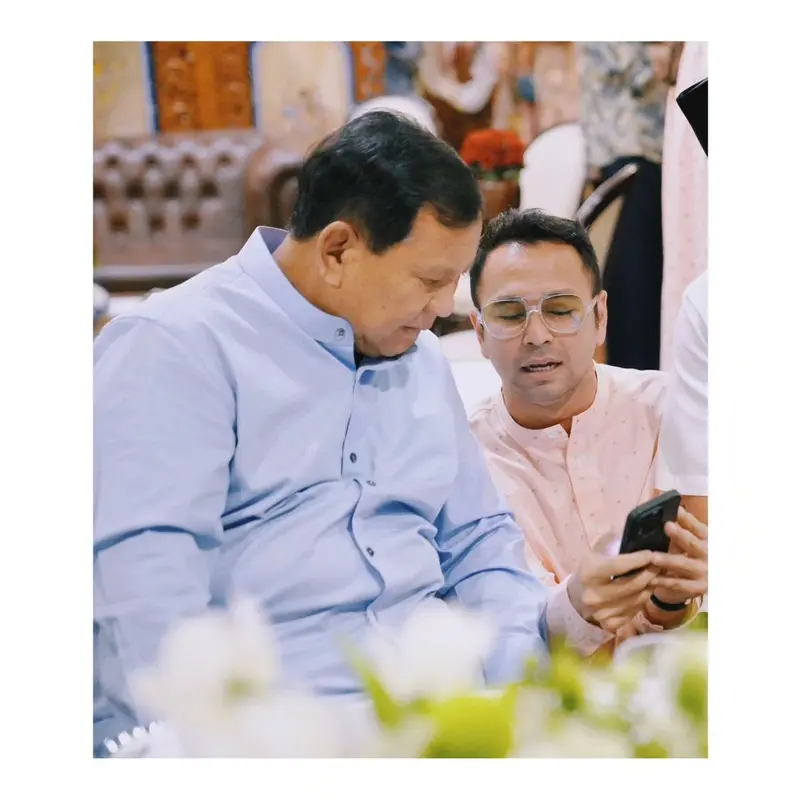 Raffi Ahmad dan Prabowo. (Foto: Dok. Instagram @prabowo.gibran2)