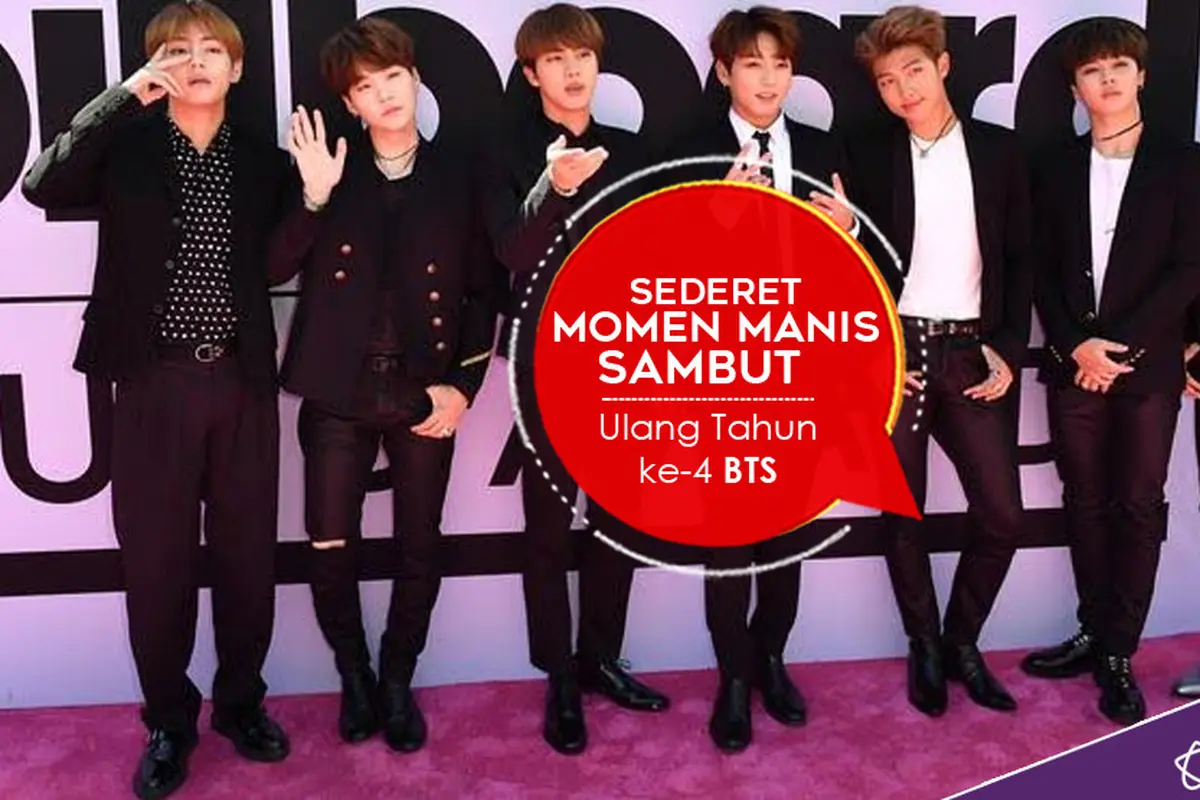 [Bintang] Sederet Momen Manis Sambut Ulang Tahun ke-4 BTS 