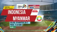 SEA Games 2017 Indonesia Vs Myanmar (Bola.com/Adreanus Titus)