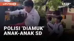 Anak-anak SD Gempur Anggota Polisi saat Simulasi Pengamanan Demo