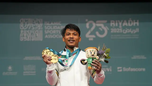 Muhammad Husni Langsung Hattrick Medali Emas di Islamic Solidarity Games 2025