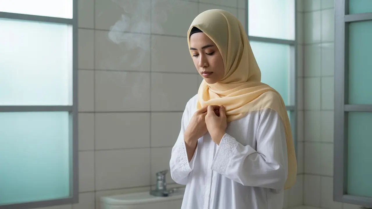 Cara mandi junub tapi belum mandi haid