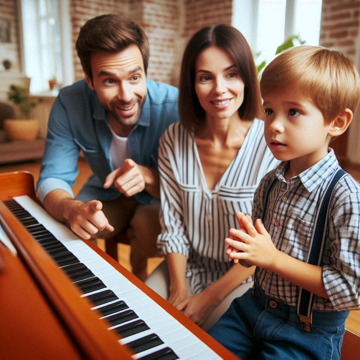 Ilustrasi Bermain Piano