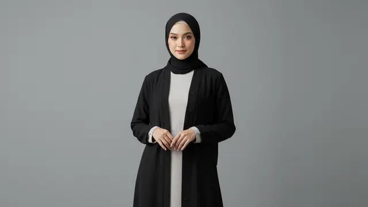 7 Model Gamis Abaya Hitam Polos, Inspirasi Tampilan Elegan dan Minimalis