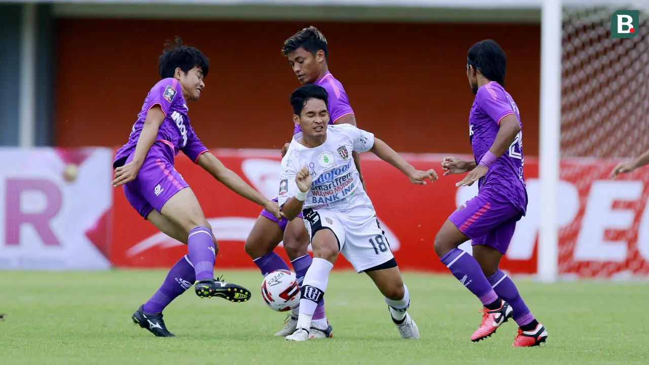 FOTO: Gol Ilija Spasojevic Bawa Bali United sementara Unggul 1-0 atas Persita Tangerang - Kadek Agung