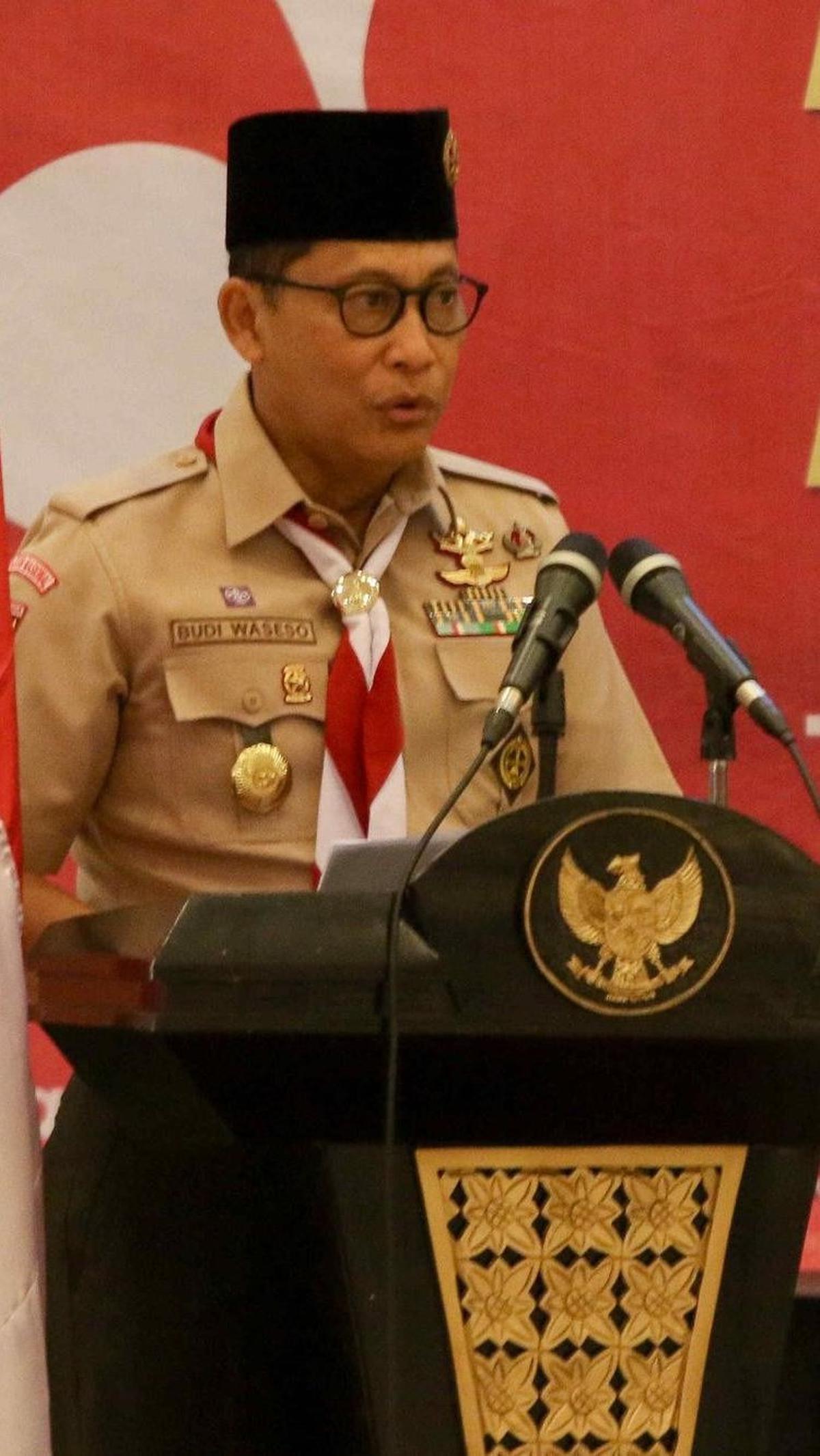 Namun setelah ada Peraturan Mendikbudristek No. 12 Tahun 2024 tentang Kurikulum pada PAUD, Pendidikan Dasar, dan Menengah, maka keharusan ekstrakurikuler Pramuka tidak berlaku lagi. Foto: Liputan6.com / Herman Zakharia