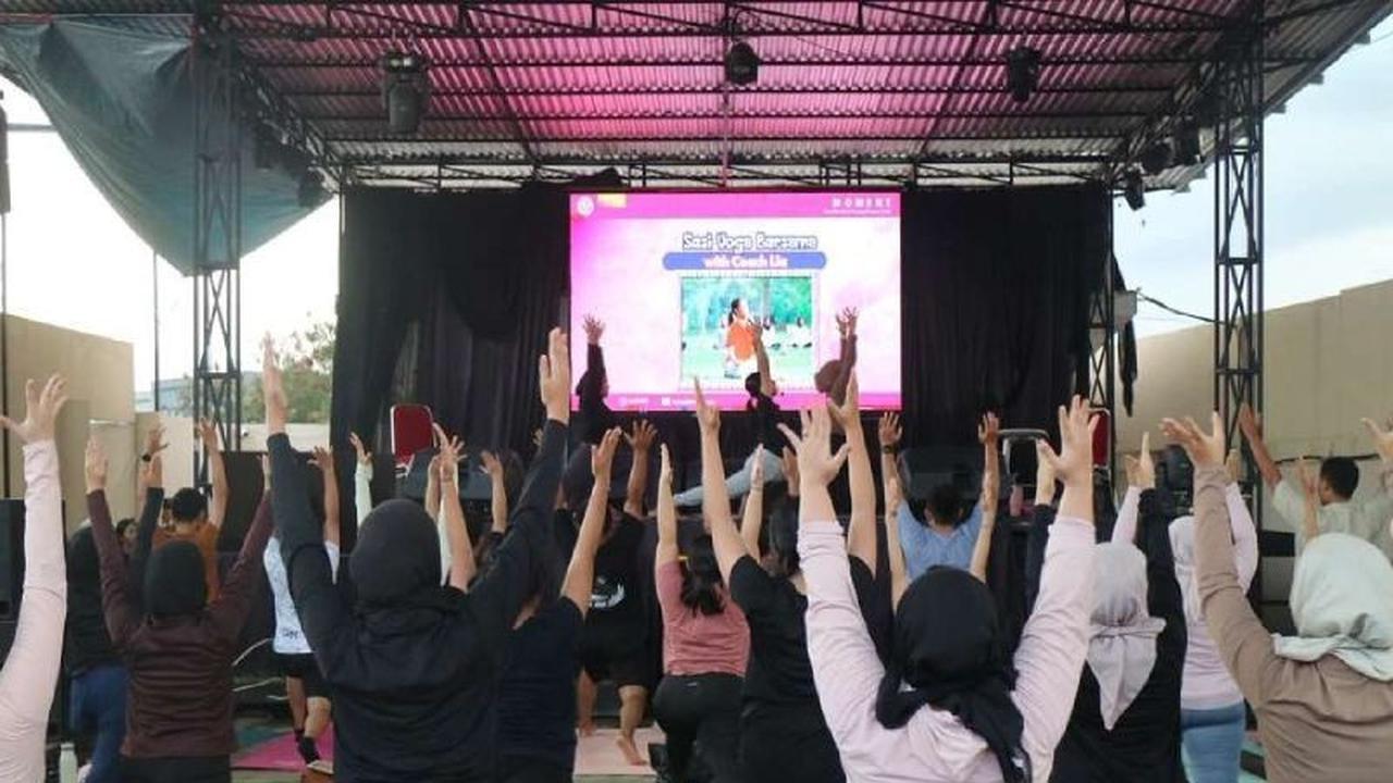 40 Peserta Ikuti Yoga Massal Mahasiswa Kedokteran Unja: Wujudkan Gaya Hidup Sehat dan Cegah Penyakit