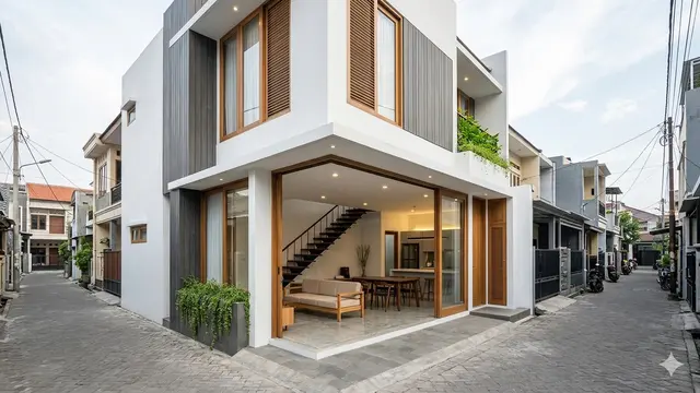 Rumah Minimalis 2 Lantai (Foto: Gemini AI)