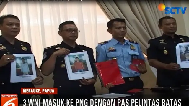 Ketiga WNI tersebut masuk ke PNG secara resmi, yaitu dengan membawa pas lintas batas.